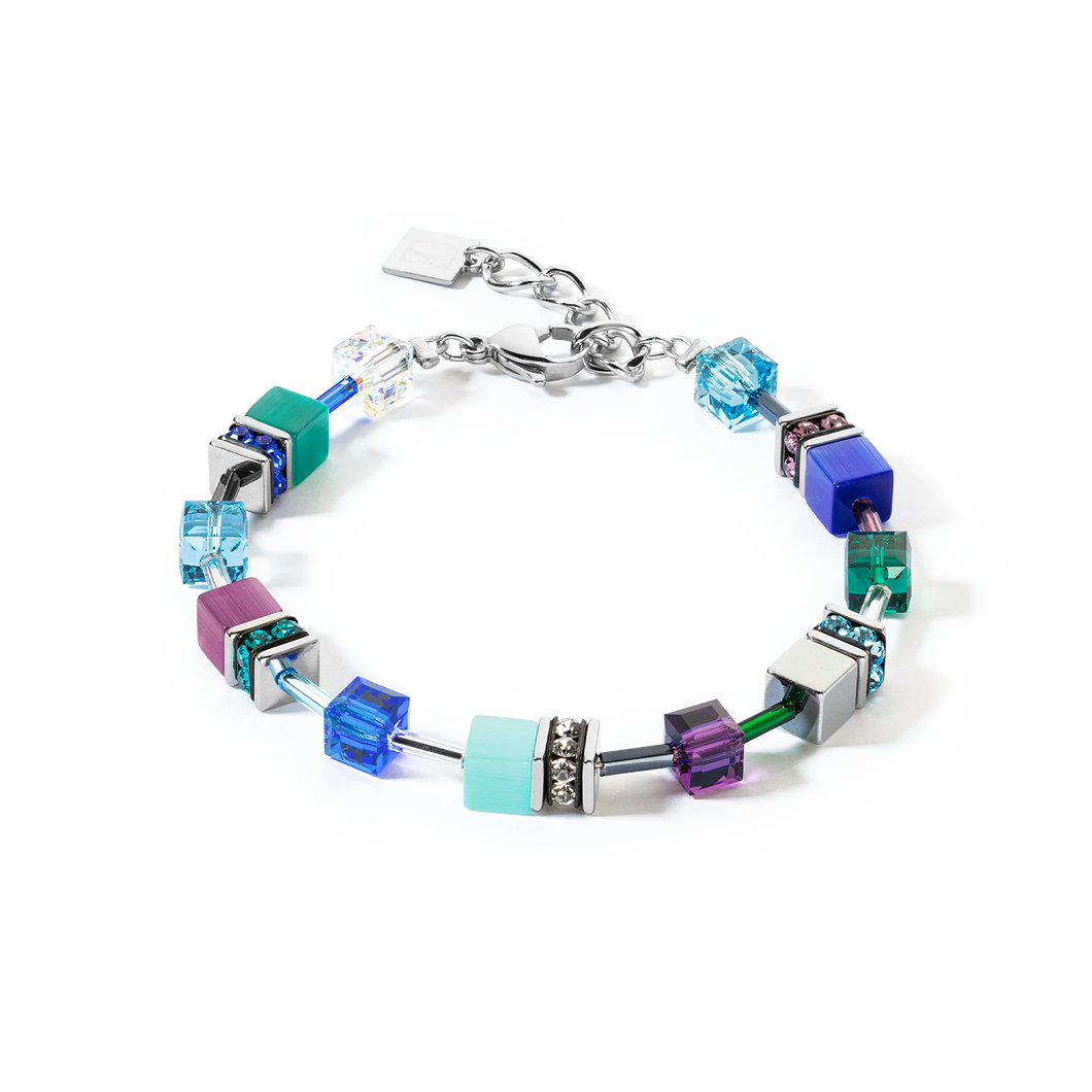 Bracelet Dame GeoCUBE® Iconic turquoise mauve COEUR DE LION 2838300608