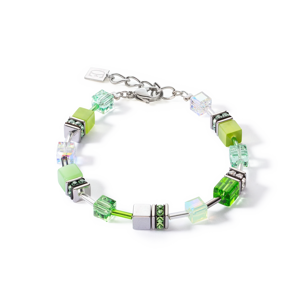 Bracelet Dame GeoCUBE® Iconic Joyful Colours vert COEUR DE LION 3339300500