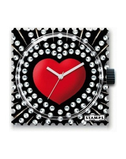 MONTRE STAMPS BOITIER READ HEART 100421