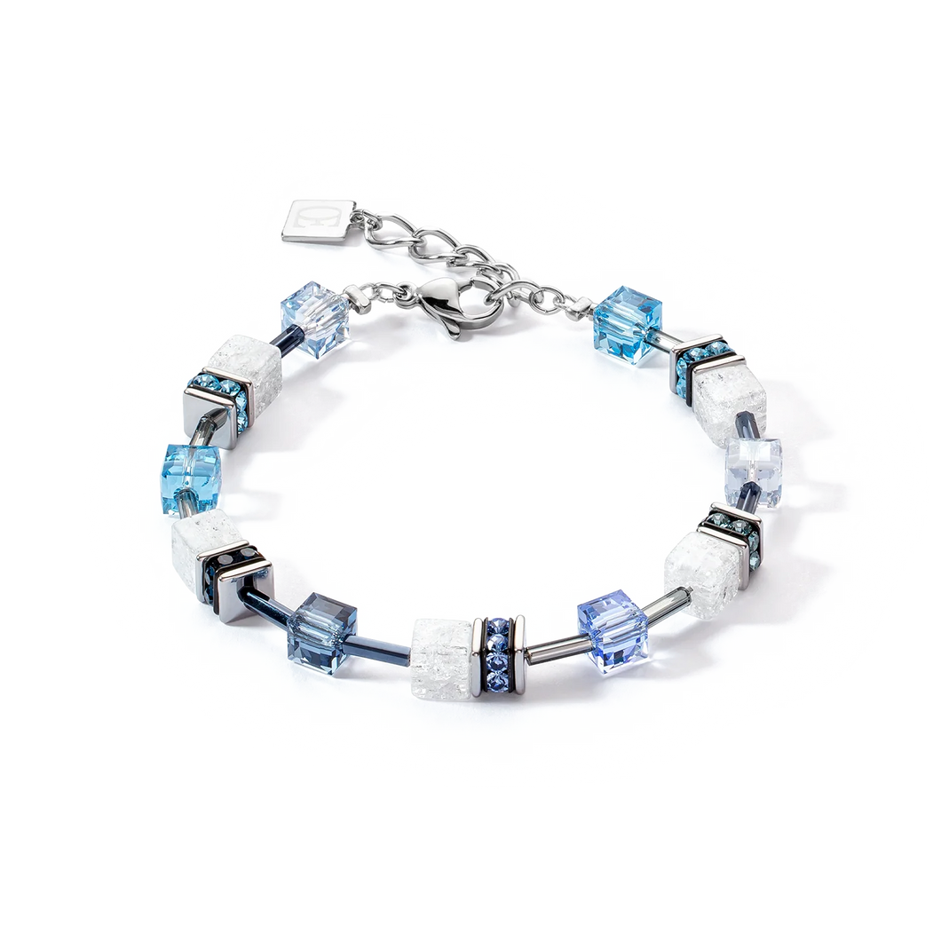 Bracelet Dame GeoCUBE® Iconic Nature bleu blanc COEUR DE LION 3018300714