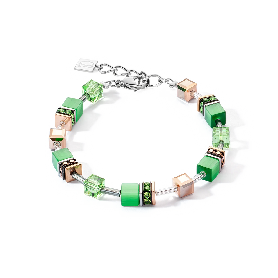 Bracelet Dame GeoCUBE® monochrome vert COEUR DE LION 4016300500