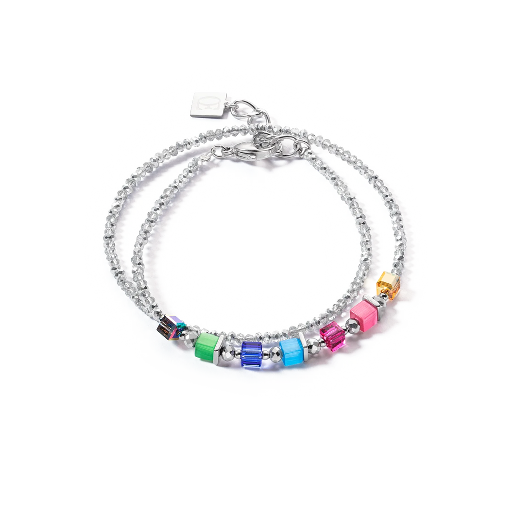 BRACELET Dame Joyful Colours Wrap bracelet argent rainbow COEUR DE LION 4564301500