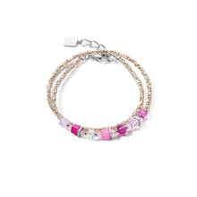 Charger l&#39;image dans la galerie, BRACELET DameJoyful Colours Wrap bracelet argent rose COEUR DE LION 4564301900

