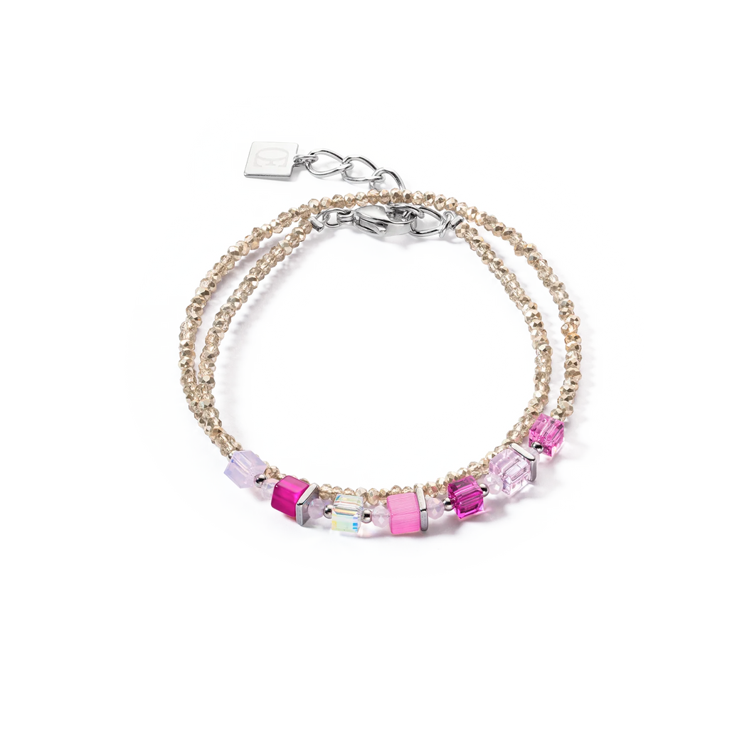 BRACELET DameJoyful Colours Wrap bracelet argent rose COEUR DE LION 4564301900