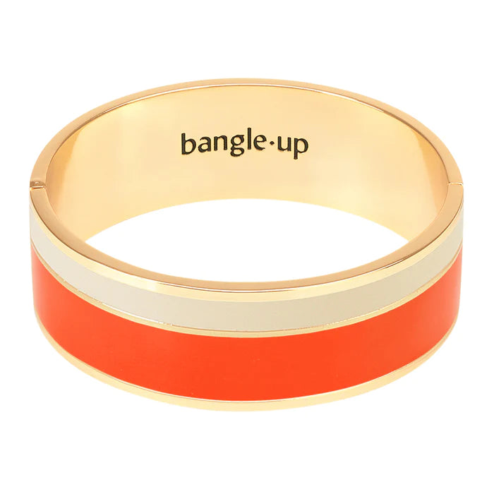 Bracelet Dame Vaporetto - Tangerine / Blanc Sable BANGLE-UP