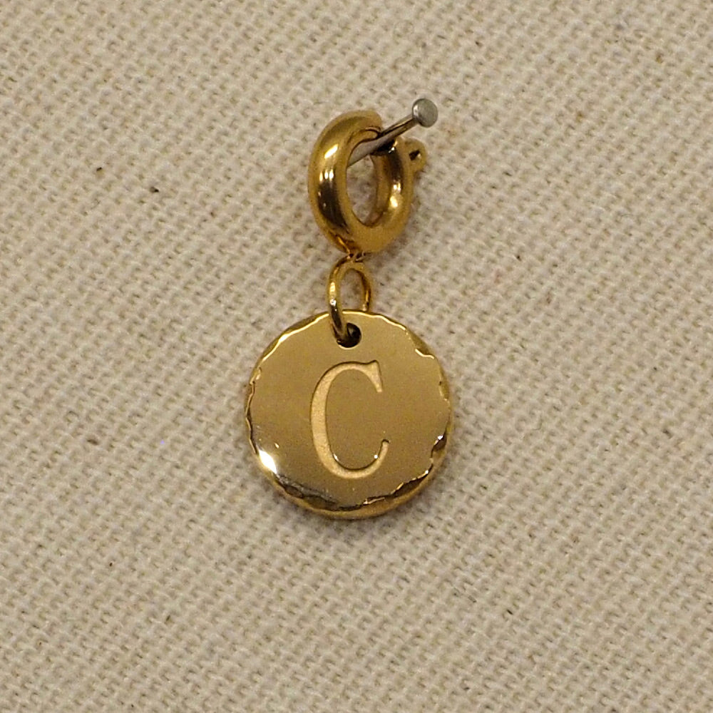 CHARM'S acier doré BOHM lettre C  BS01260180.C