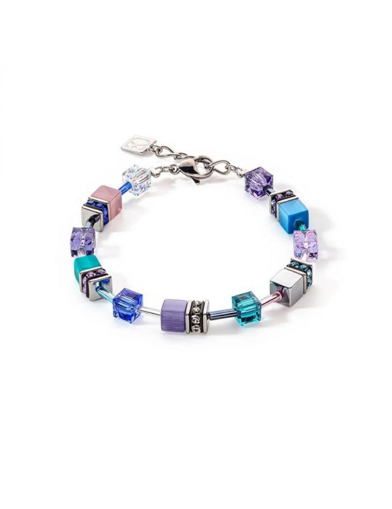 Bracelet Dame GeoCUBE® Iconic turquoise-mauve COEUR DE LION 2839300608