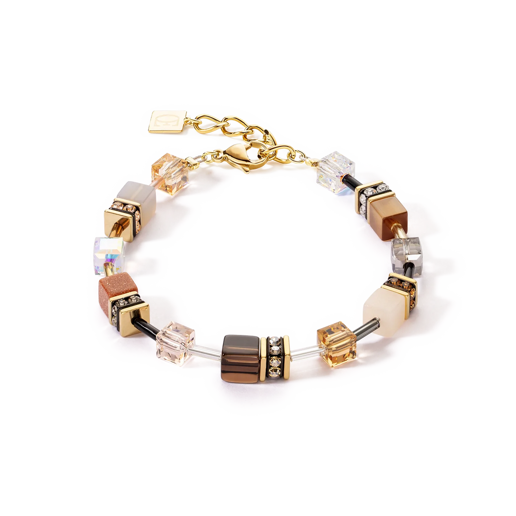 Bracelet Dame GeoCUBE® Iconic Precious brun COEUR DE LION 4905301100
